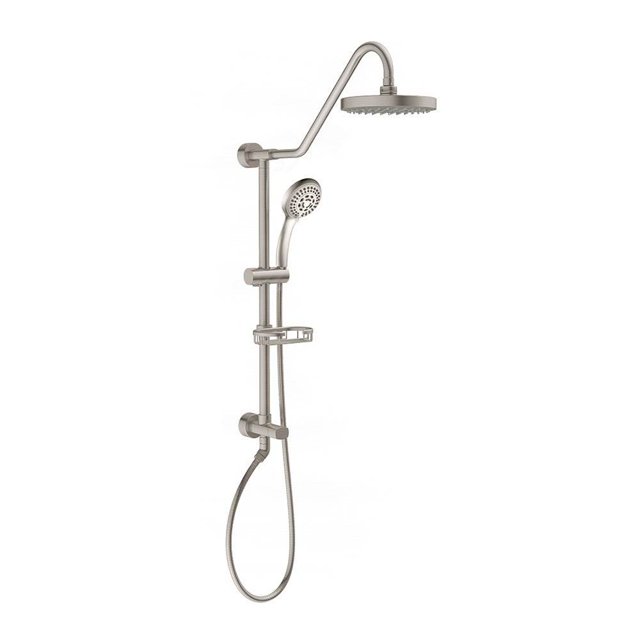 Pulse ShowerSpas Kauai III Shower Head Handheld Retro Spa System, Brushed Nickel