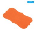 thumbnail image 3 of Unique Bargains 2' x 3.5' Blank Paper Business Cards Small Index Flash Cards Words Message Note Card Lace, Orange 200 Pack, 3 of 5
