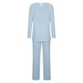 thumbnail image 4 of Timegard Ensembles de Pyjamas pour Femmes Confortables, Haut à Manches Longues Froncé à Col Rond et Pantalon, Tenues de Pyjama Amples pour l'Automne, 4 of 6
