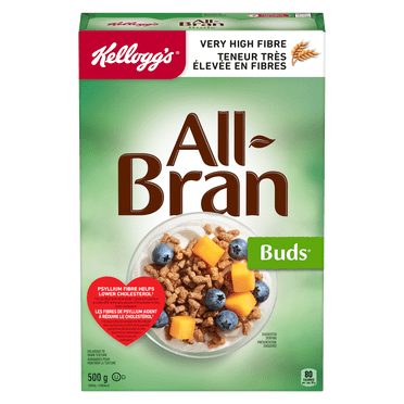 Kellogg's* All-Bran* Buds Cereal, 500g with Psyllium Fibre