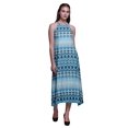 thumbnail image 1 of Bimba Robe Teinture sur Nœuds Décontractée Longue Dos Nu à Col Licou pour Femme Robe de Plage Imprimée - Xxx-Grand, 1 of 1