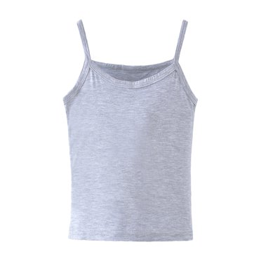 TopLLC Débardeur à Col Rond pour Enfants Sans Manches T-Shirt Graphique Uni T-Shirt Court à Col Rond pour Filles et Garçons Débardeur Tee Blouse Fille