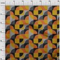 thumbnail image 3 of oneOone Cotton Cambric Orange Fabric Geometric Sewing Craft Projects Fabric Prints By Yard 42 Inch Wide, 3 of 4