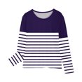 thumbnail image 4 of RXIRUCGD Chemises à Manches Longues pour Filles, Col Rond Mignon, Blouses Décontractées Élégantes, Violet, Taille : 9 Ans, 4 of 6