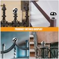 thumbnail image 3 of WHAMVOX 1Pcs Guard Rail Ball Silver Stainless Steel For Fences 6.60X3.93X3.93in, 3 of 8