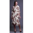 thumbnail image 3 of Bimba Printed Straight Kurtis For Women Button Down Mandarin Indian Tunic Large, 3 of 6