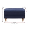 thumbnail image 2 of CorLiving Mulberry Versatile Mid-Century Modern Upholstered Ottoman Foot Rest, 2 of 8