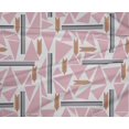 thumbnail image 4 of oneOone Polyester Lycra Fabric Triangle & Line Geometric Decor Fabric Printed BTY 56 Inch Wide, 4 of 4