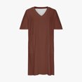 thumbnail image 5 of BEFOKA Robe pour Femme Grande Taille, Liquidation de Robes d'Été pour Femmes, Robe Unie Grande Taille à Manches Courtes et Col avec Poches pour Femme, 5 of 5