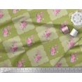 thumbnail image 3 of Soimoi Rayon Fabric Leaves, & Rose Floral Fabric Prints By Yard 56 Inch Wide, 3 of 3