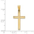 thumbnail image 2 of Pendentif Croix Solide en Or Jaune 14K, 2 of 2