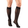 thumbnail image 1 of Truform Sheer Knee High Stockings, Diamond Pattern: 15 - 20 mmHg, Black, Medium, 1 of 7