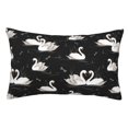 thumbnail image 1 of Easygdp Cygne et Libellules pour Taie d'Oreiller Douce, Parfait pour Dormir (Noyau d'Oreiller Non Inclus)-14"x20 Pouces, 1 of 6