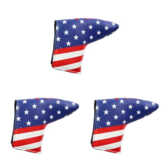 Decodeary Premium PU Sport Golf Club Putter Head Cover Protector Replacement Stylish and Durable Style A 3Set