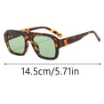 thumbnail image 2 of Lunettes de Soleil Carrées Rétro Dégradées pour Voyage en Plein Air Lunettes de Mode avec Design Léger, 2 of 3