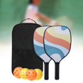 thumbnail image 4 of Ensemble de 2 Palettes de Pickleball, Inclus 2 Raquettes Légères, 4 Balles d'Extérieur, 1 Sac de Transport, 4 of 7