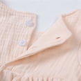 thumbnail image 4 of RXIRUCGD Girls' Long Sleeved Solid Color Princess Dress Round Neck Princess Bow Skirt, Beige, Size: 6 Years, 4 of 9