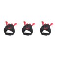 thumbnail image 4 of yingyy Adjustable Devil Cap For Pets For Halloween Parties Easy To Wear And Wash Polyester Cat Halloween Devil Costume Black 3Set, 4 of 6