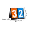 thumbnail image 3 of Portable Scoreboard, EDHITNR Waterproof Leather Mounted Flip Scoreboard, PU Card Race Scoreboard with Metal Coil for Basketball Badminton Table Tennis, 3 of 6