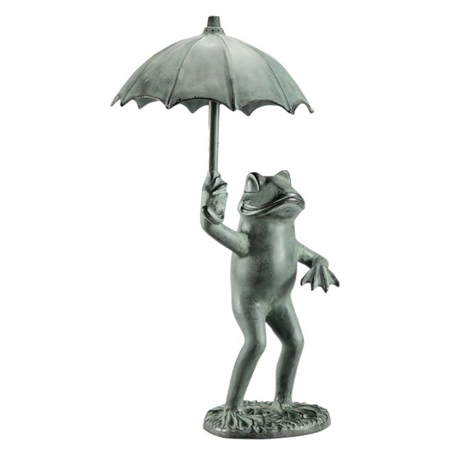Modèle de Statue Multi-Usage en Résine Fait Main Jardin Excellent Travail Grenouille Statue Affichage pour Cour
