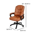 thumbnail image 5 of Flash Furniture Big & Tall Office Chairs, Brown, 5 of 5