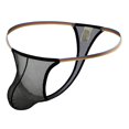 thumbnail image 2 of Fridja Men Casual Fashion Solid Charming Cutout Open File Ice Silk Briefs Moisture Wicking, 2 of 5