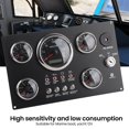 thumbnail image 3 of Boat Gauge Set Instrument Panel, Boat Dash Instrument Panel 0.0 To 99999.9H Voltage Display 5 Gauge Set Rust Proof  For 12V Yacht, 3 of 8