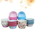 thumbnail image 3 of 80 Pcs Cupcake Wrappers Heat Resistant Oil-proof Round Thicken Paper Cups Muffin Liners (Random Pattern), 3 of 5