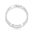 thumbnail image 2 of Mens 14k White Gold Diamond Comfort Fit Wedding Ring Band 6MM, 2 of 3