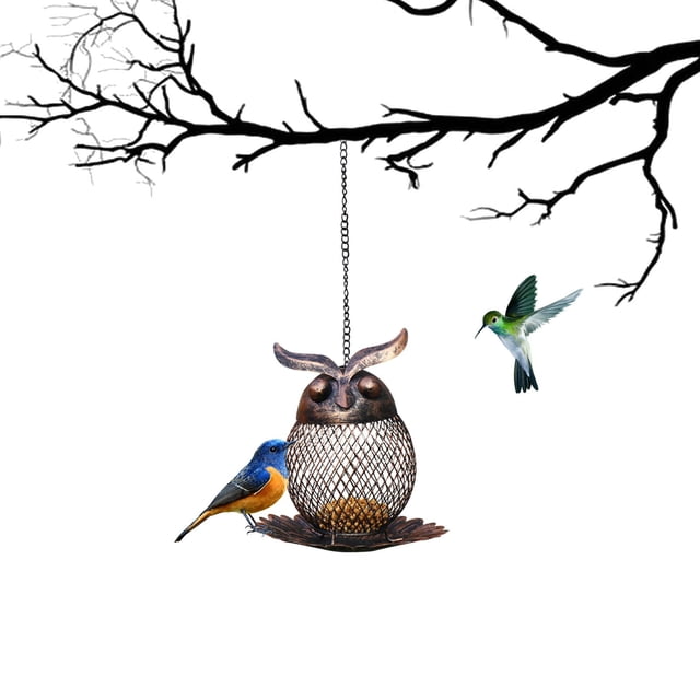 Suspension Screw Cover Garden Bird Feeder with Squirrel Proof Design for Outdoor Watching
