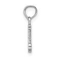 thumbnail image 2 of Diamond2Deal 14K White Gold Block Letter J Initial Pendant for Women, 2 of 6