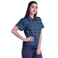 thumbnail image 3 of Moomaya Chemise à Manches Mi-Longues Imprimée pour Femmes, Col Boutonné, Haut Décontracté, 3 of 5