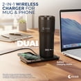 thumbnail image 2 of OXAA 12oz Temperature Controlled Travel Mug with Wireless Charger, Smart Heated Coffee & Tea Mug, Precision Heating, LED Display, IPX7 Waterproof, 2 of 8