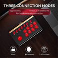 thumbnail image 2 of Y02 Fighting Game Joystick with Stretchable Bracket Games Console 3-Mode Connection Macro/TURBO Function White Red, 2 of 5