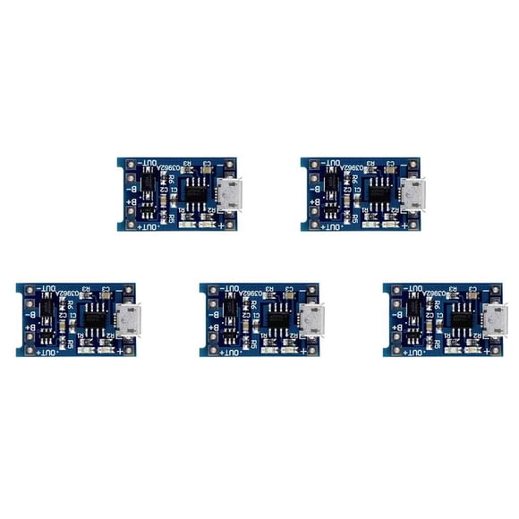 Maoww 1/2/5 Pcs 5V Micro Rechargeable USB 1A 18650 Module de Charge de Batterie au Lithium Carte de Chargement