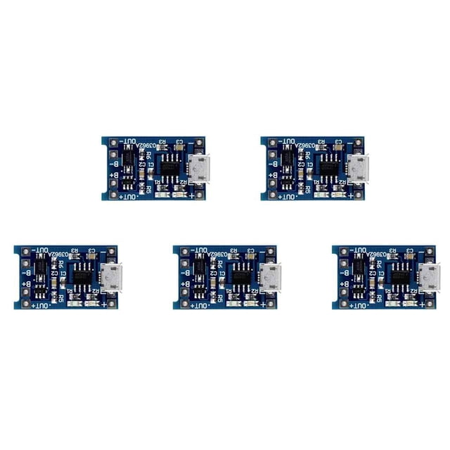 Maoww 1/2/5 Pcs 5V Micro Rechargeable USB 1A 18650 Module de Charge de Batterie au Lithium Carte de Chargement