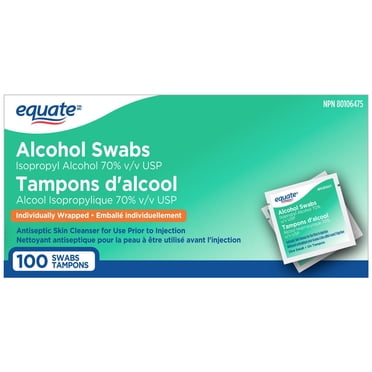 Equate Alcohol Swabs, Antiseptic Skin Cleanser