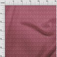 thumbnail image 2 of oneOone Cotton Silk Carmine Red Fabric Geometric Bandhani Craft Projects Decor Fabric Printed By The Yard 42 Inch Wide, 2 of 4
