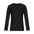 thumbnail image 3 of RXIRUCGD T-shirt Tricoté d'Été Uni à Col Rond à Manches Courtes pour Homme, Noir, Taille : L, 3 of 5