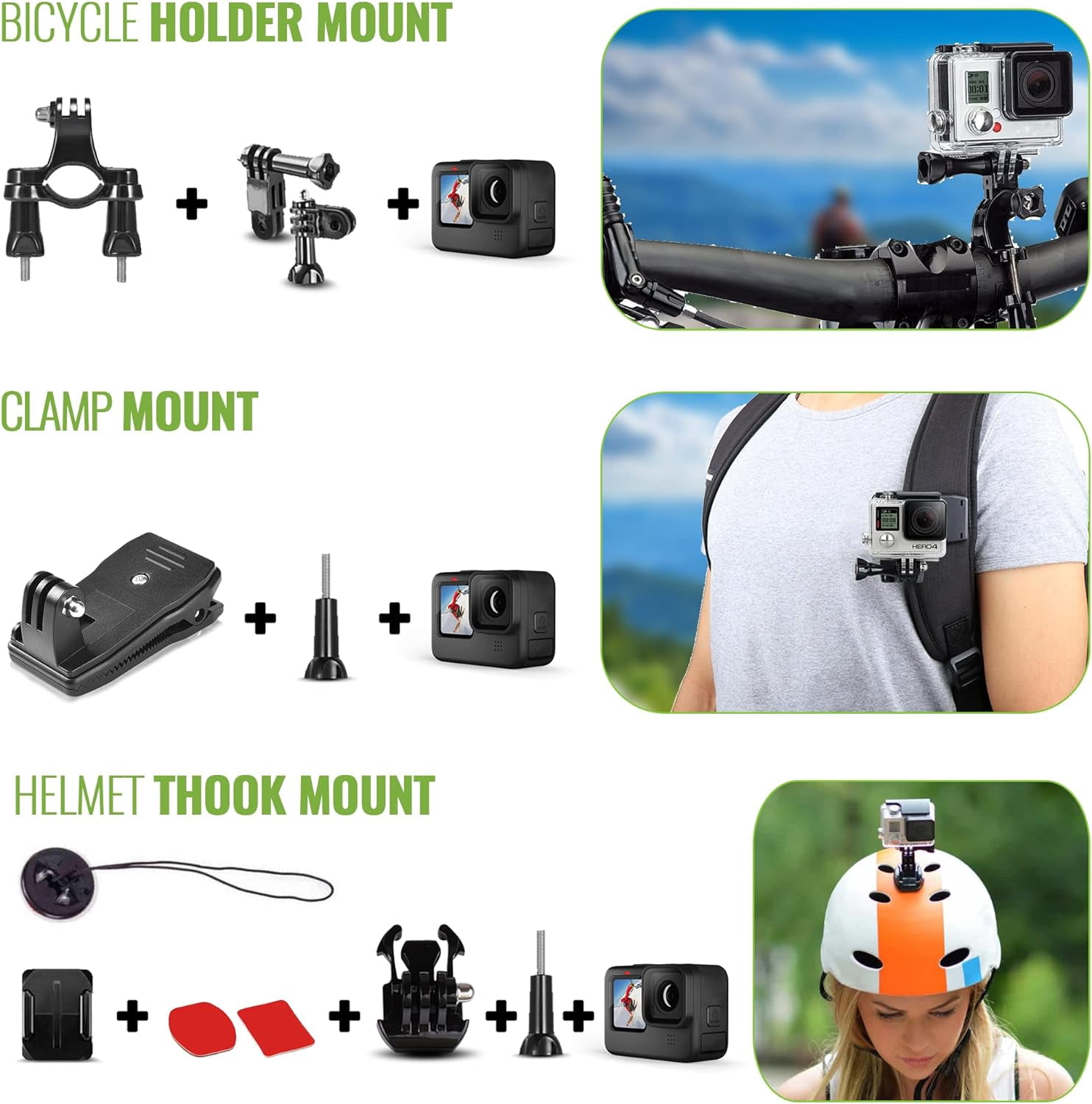 GoPro HERO (Go Pro HERO) Compact Black Waterproof Action Camera