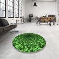 thumbnail image 4 of Ahgly Tapis Rectangulaire Lavable en Machine Intérieur Vert Émeraude Profond, 5 Pieds x 8 Pieds, 4 of 7
