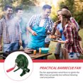 thumbnail image 3 of Minkissy Outdoor Manual Blower Iron Green Barbecue Grill Tool For Camping 1Pcs, 3 of 7