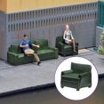thumbnail image 1 of ziyahi 1/64 Mini Ornaments Miniature Figurines Model DIY Craft Projects Lightweight Small Sofa, 1 of 9