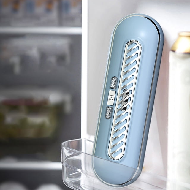 Fwttom Décoration pour la Maison Mini Désodorisant de Réfrigérateur USB, Désodorisant de Réfrigérateur Portable Rechargeable, Désodorisant de Réfrigérateur Réutilisable pour Réfrigérateur, Voiture, Garde-Robe, Penderie