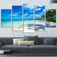 thumbnail image 1 of Tableau moderne imprimée sur toile Design Art Plage tropicale, 1 of 3