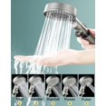 thumbnail image 3 of Hydroboosts High Pressure 5-Mode Filtered Shower Head, Hydroboost High Pressure Shower Head, 2025 New Powerful Shower Heads High Pressure, Built-In Power Wash for Hard Water, with Hose (Black), 3 of 7