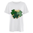 thumbnail image 2 of TopLLC St. Patrick's Day Patricks Day Chemises pour Femmes Hauts de Sarrau St Patricks Day Mode pour Dames St. Imprimé Léopard Manches Courtes Col Rond Chemise Femme Décontractée Ample, 2 of 4