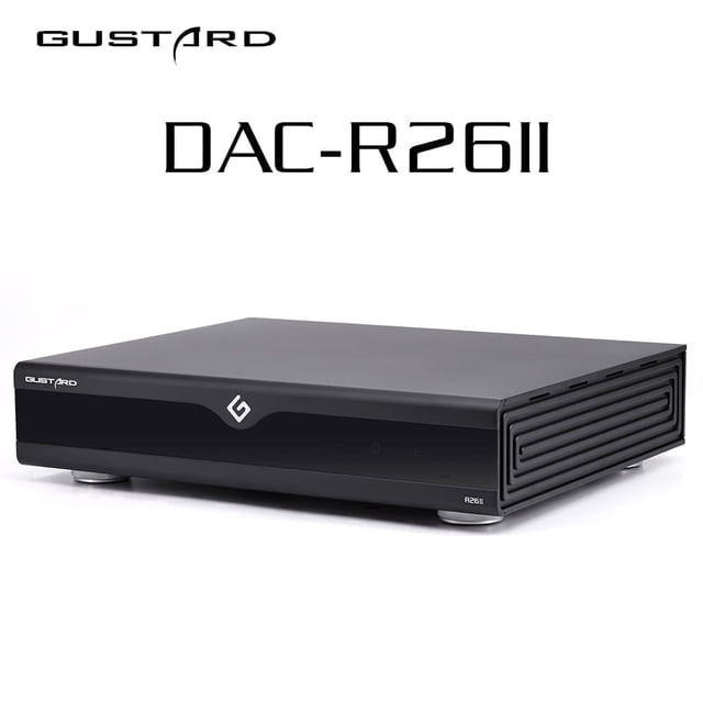 Gustard R26 II dac, r2r Streaming Decoder preamp,Fully balanced digital-Analogue converter,suitable for home audio,Silver,Black