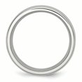 thumbnail image 2 of Acier Inoxydable Poli avec Incrustation de Fibre de Carbone Noir 8mm Bague 10 Taille, 2 of 6