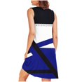 thumbnail image 4 of Ovzne Robes pour Femmes 2025 Robe Femmes Femmes Imprimé avec Poches Chemises de Nuit Sans Manches Vêtements de Nuit devant Plissé Nuisette Col Rond Robe de Nuit Robe de Printemps Imprimée Liquidation, 4 of 5